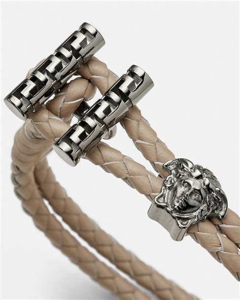 versace medusa braided bracelet|versace medusa chain bracelet.